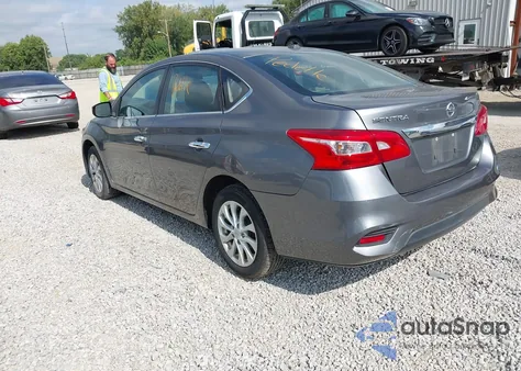 2018 Nissan Sentra Sv z USA, uszkodzony, nr VIN 3N1AB7AP1JL618261